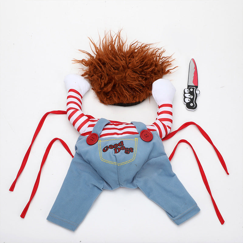 Disfraz de Halloween para mascotas / Ropa Divertida para Perros Ajustable.