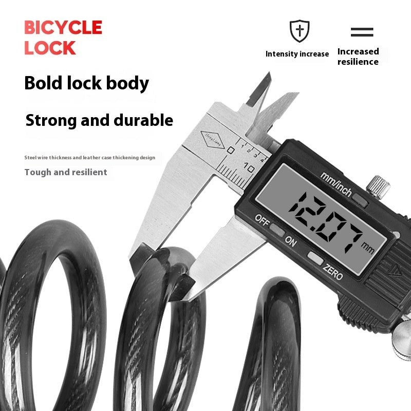 Antivol de vélo en acier avec double mot de passe et protection antivol