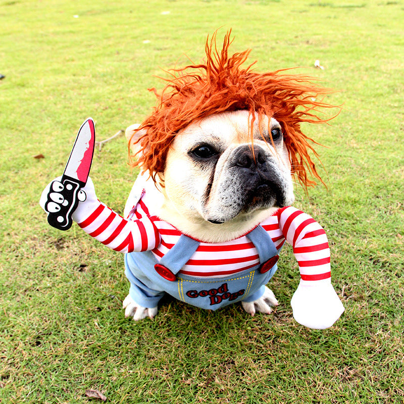 Disfraz de Halloween para mascotas / Ropa Divertida para Perros Ajustable.