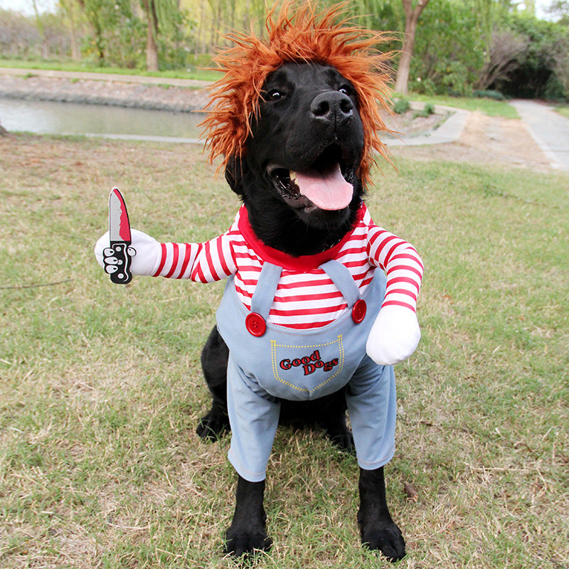 Disfraz de Halloween para mascotas / Ropa Divertida para Perros Ajustable.