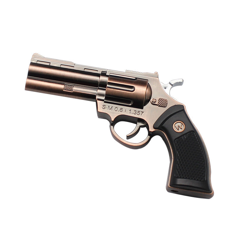 Encendedor Revolver Recargable a Prueba de Viento con Llama Directa / Soplete