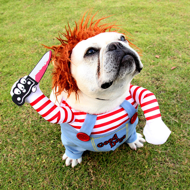 Disfraz de Halloween para mascotas / Ropa Divertida para Perros Ajustable.