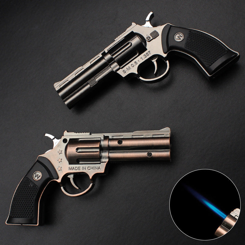Encendedor Revolver Recargable a Prueba de Viento con Llama Directa / Soplete