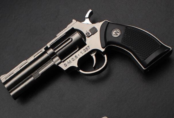 Encendedor Revolver Recargable a Prueba de Viento con Llama Directa / Soplete