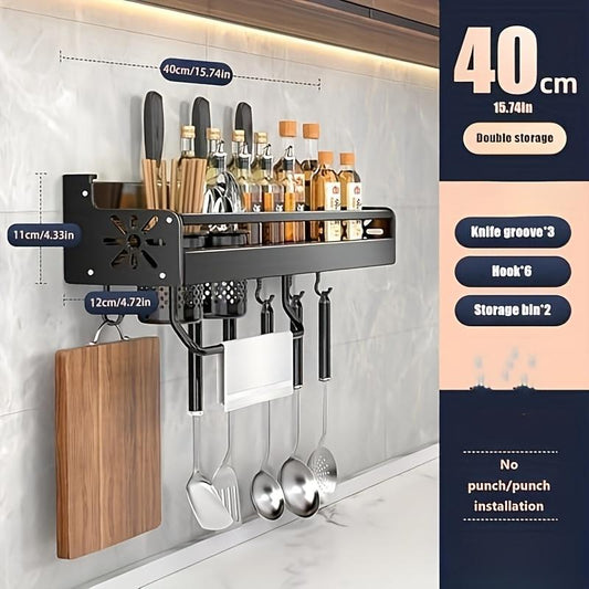 Estante para Cubiertos de Pared y Estante de Cocina
