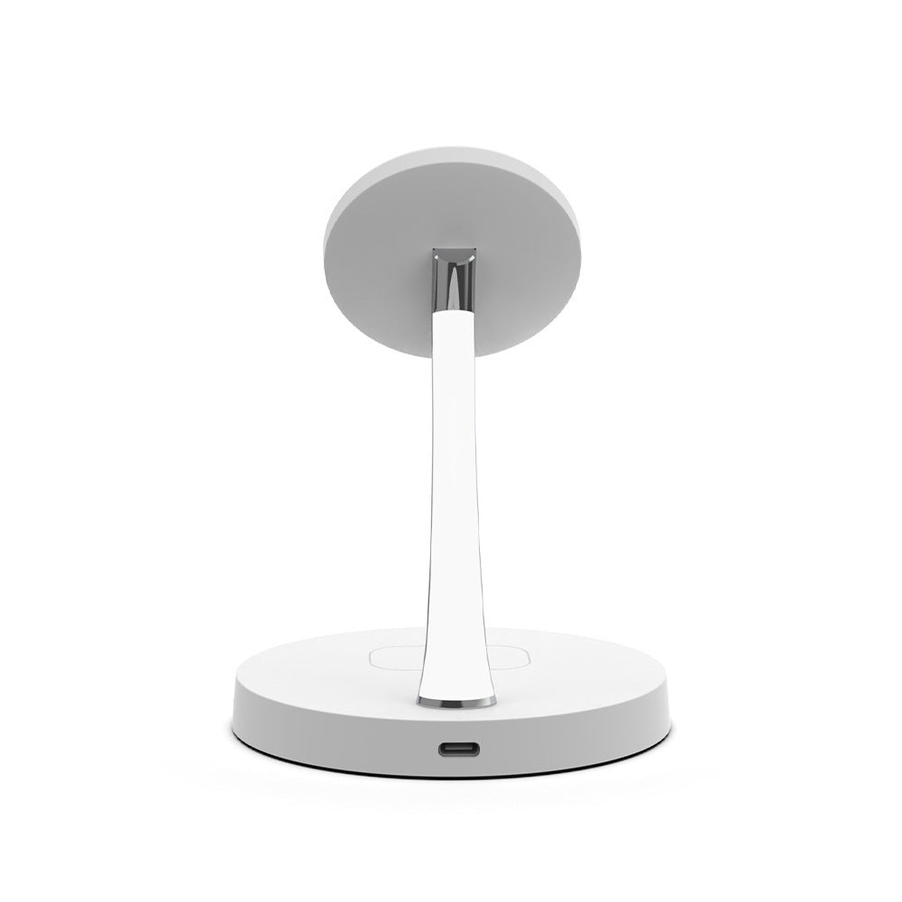 Soporte de Carga Rápida Magnética Inalámbrica 2 en 1 de 15W