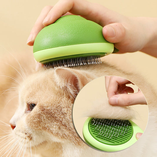 Cepillo para Gatos y Perros con Forma de Aguacate / Acero Inoxidable para Limpieza y Cuidado de Mascotas