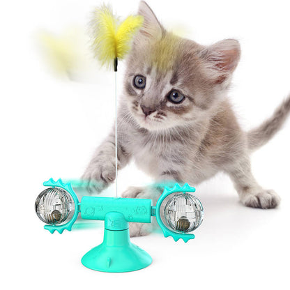 Molino de Viento de Mesa Giratorio para Gato