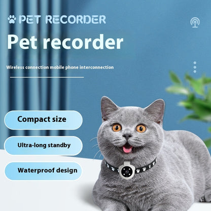 Grabadora de Mascotas, Collar Rastreador para Perros y Gatos /  Cámara Deportiva / Ángulo de Visión y Grabación de Movimiento