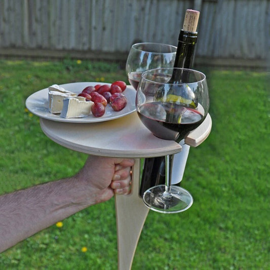 Estante de Vino Desmontable y Plegable al Aire Libre