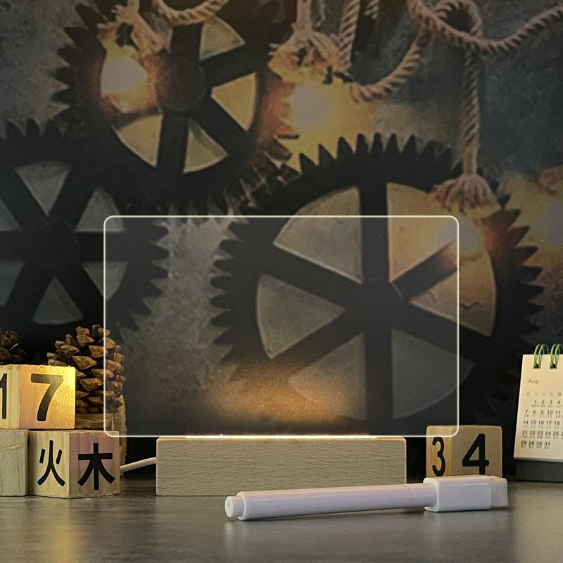 Tablero de Notas Creativo, Luz LED Noctura Creativo con Boligrafo / Niños, Novia -Decoración