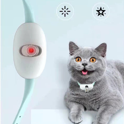 Juguete y Collar Láser Inteligente para Gatos / Artículo de Entrenamiento para Mascotas
