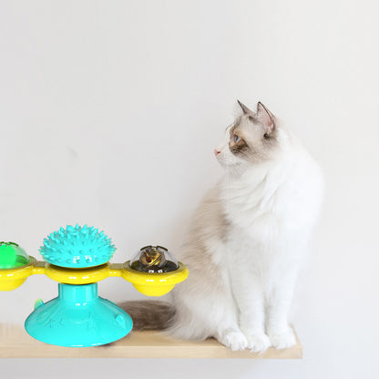 Molino de Viento de Mesa Giratorio para Gato