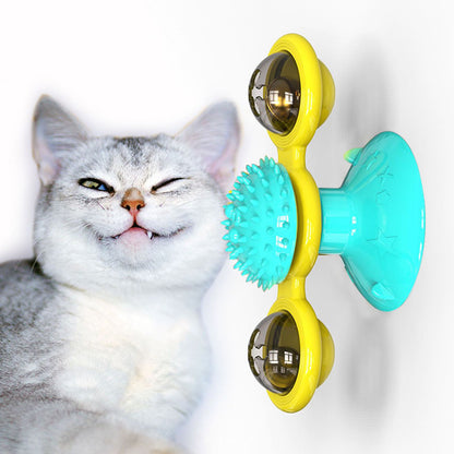 Molino de Viento de Mesa Giratorio para Gato
