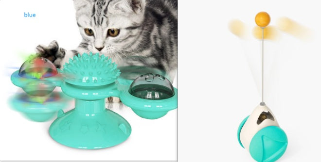 Molino de Viento de Mesa Giratorio para Gato