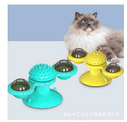 Molino de Viento de Mesa Giratorio para Gato