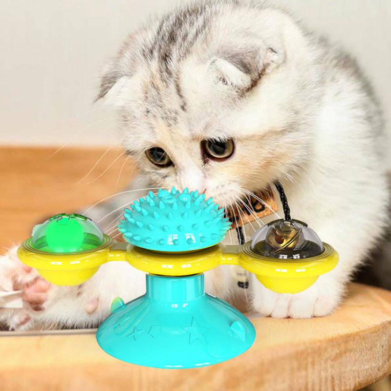 Molino de Viento de Mesa Giratorio para Gato