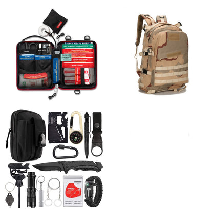Herramienta Multifunción para Acampar al Aire Libre / Equipo de Supervivencia Salvaje SOS y Suministros de Autodefensa