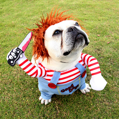 Disfraz de Halloween para mascotas / Ropa Divertida para Perros Ajustable.