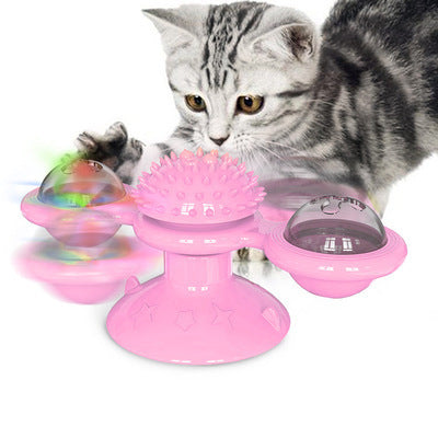 Molino de Viento de Mesa Giratorio para Gato