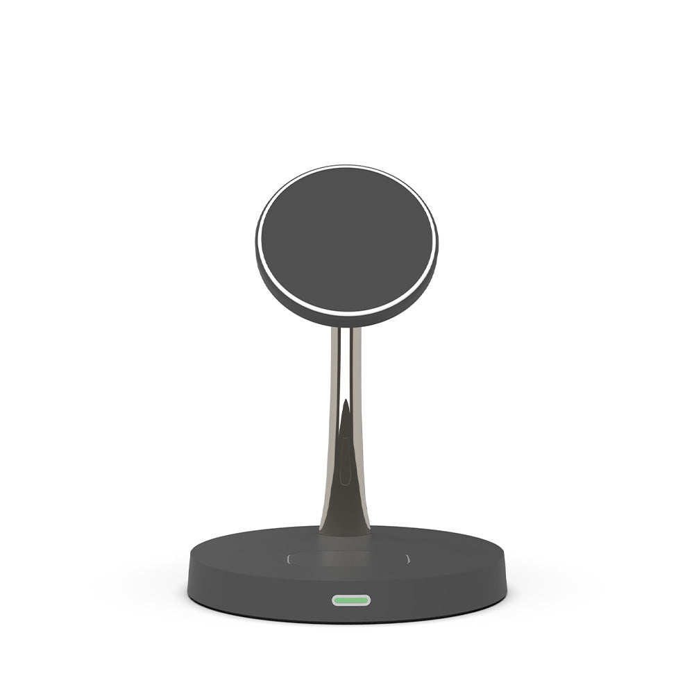 Soporte de Carga Rápida Magnética Inalámbrica 2 en 1 de 15W