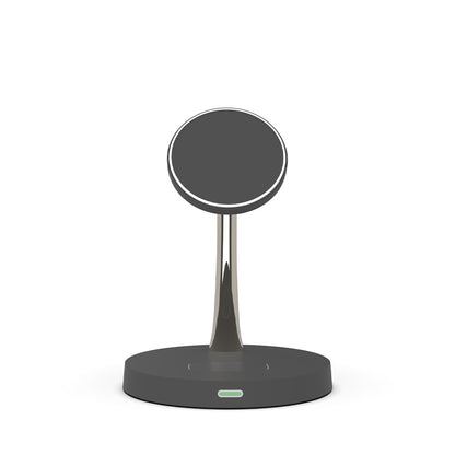 Soporte de Carga Rápida Magnética Inalámbrica 2 en 1 de 15W