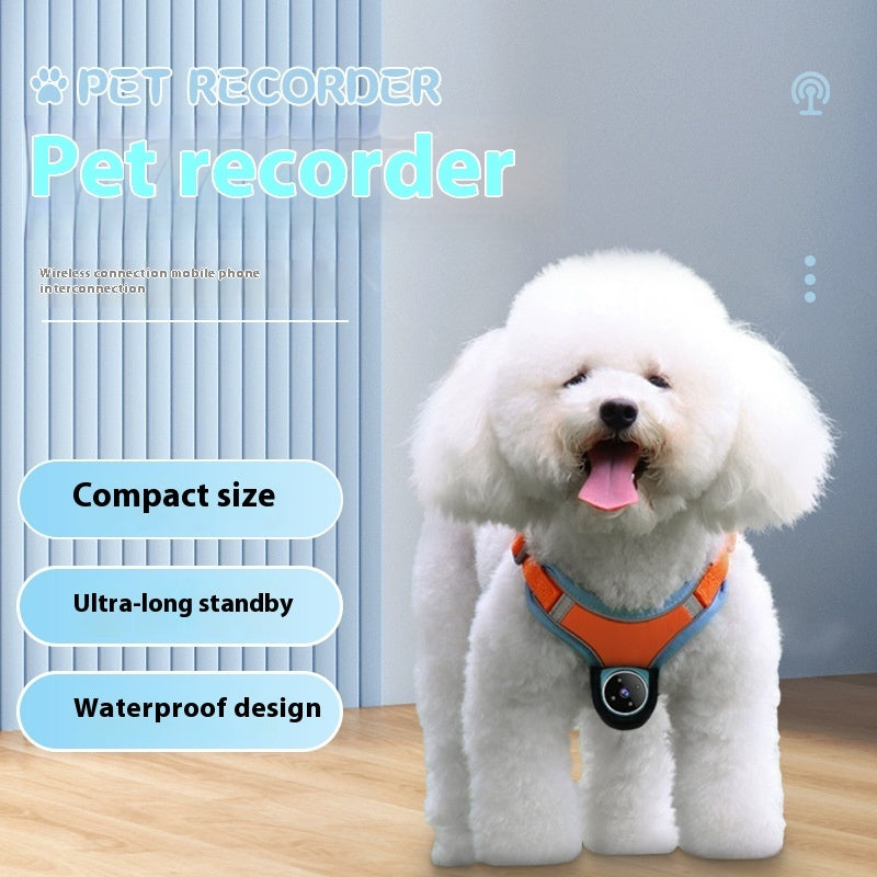Grabadora de Mascotas, Collar Rastreador para Perros y Gatos /  Cámara Deportiva / Ángulo de Visión y Grabación de Movimiento