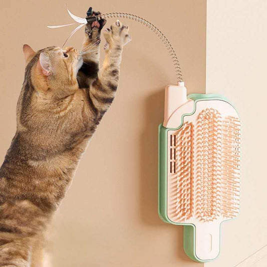 Cepillo de Aseo para Gatos / Peine Masajeador de Esquinas / Rascador para Gatos