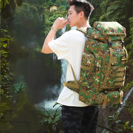 Mochila Deportiva Táctica de Camuflaje de Alta Capacidad para Camping y Senderismo