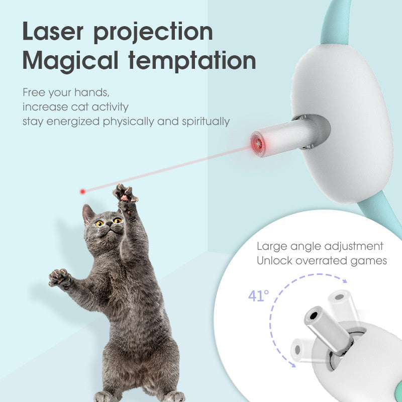 Juguete y Collar Láser Inteligente para Gatos / Artículo de Entrenamiento para Mascotas