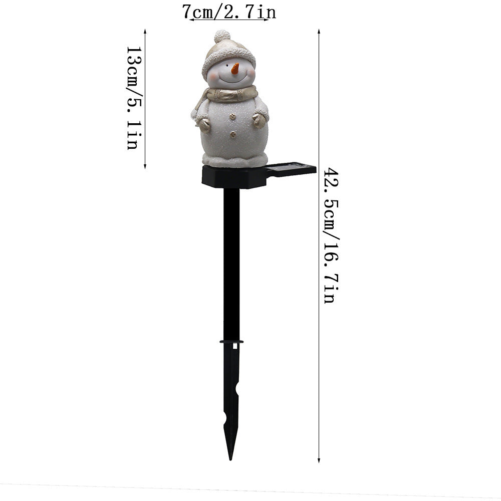 Luz LED Solar de Muñeco de Nieve para Exteriores / Lámpara LED Decoraciones