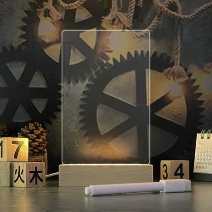 Tablero de Notas Creativo, Luz LED Noctura Creativo con Boligrafo / Niños, Novia -Decoración